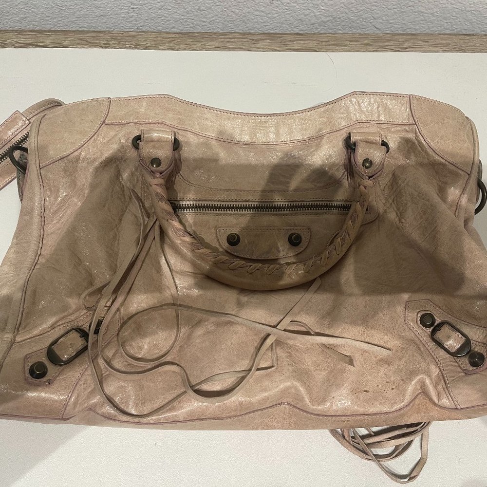 Authentic Balenciaga Handbag, Nude and Pink